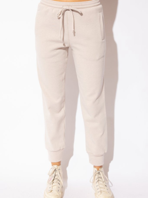 Fitted Jogger - Oat