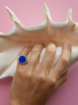 The Lapis Tablet Ring In Silver