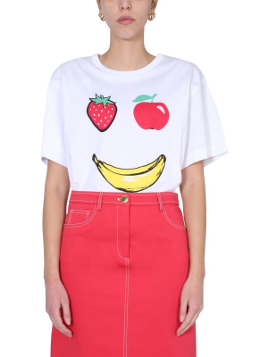 Boutique Moschino Fruit Printed T-shirt