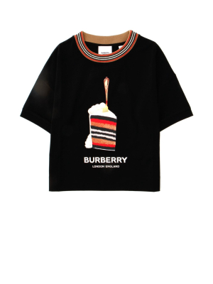 Burberry Kids Cake Print Crewneck T-shirt