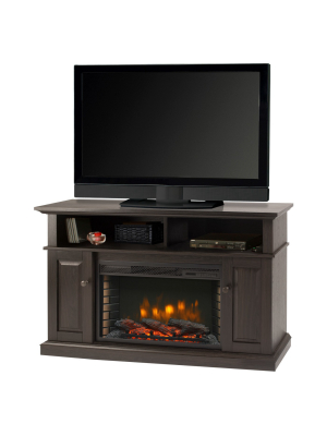 Delaney 48"media Fireplace Rustic Brown - Muskoka