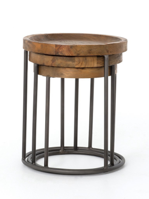 Tristan Nesting Tables - Bleached Pine
