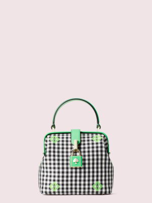 Remedy Gingham Small Top-handle Bag