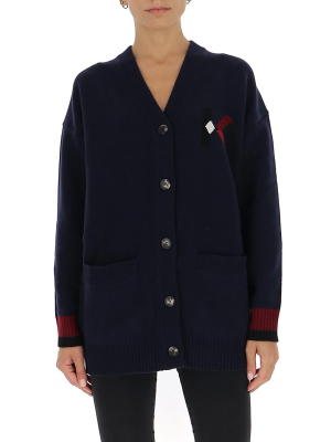 Kenzo K Logo Intarsia Cardigan