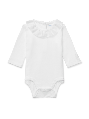 Ruffled Cotton Bodysuit