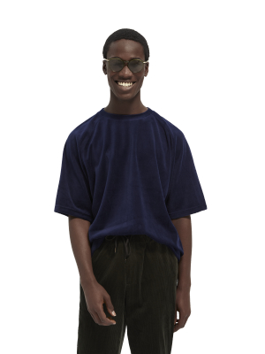 Relaxed Velour Short Sleeve T-shirt