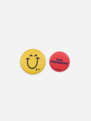 Bobo Choses Smile And For President Badge