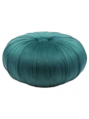 Candelabra Home Bund Ottoman - Green Velvet