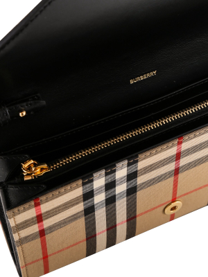 Burberry Vintage Check Strap Wallet