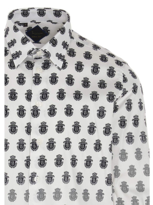 Billionaire Allover Monogram Print Shirt