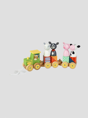 Farm Animal Puzzle Train