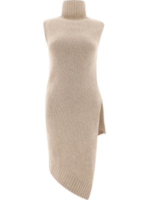 Jil Sander Asymmetrical Knit Maxi Vest