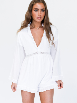 One Kiss Romper White