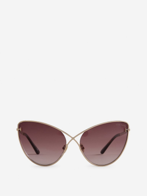 Tom Ford Eyewear Leila Cat-eye Frame Sunglasses