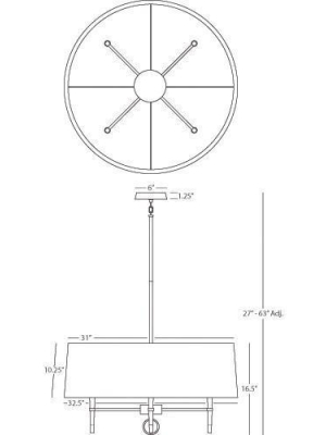 Ventana Single Tier Chandelier