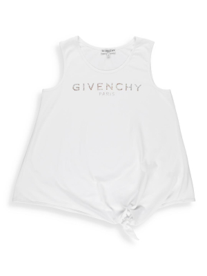 Givenchy Kids Foil Logo Print Tank Top