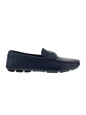 Prada Logo Penny Loafers