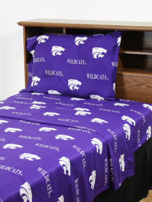 Kansas State Wildcats Bed Sheets Collegiate Purple Bedding