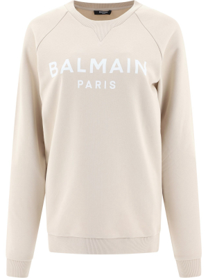 Balmain Logo Printed Crewneck Sweatshirt