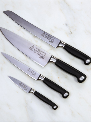 Messermeister San Moritz Elite Professional Sharp 4 Pc Gourmet Kitchen Knife Set