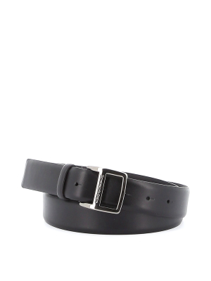 Ermenegildo Zegna Logo Engraved Buckled Belt