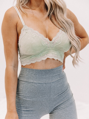 Light Olive Jersey Bralette