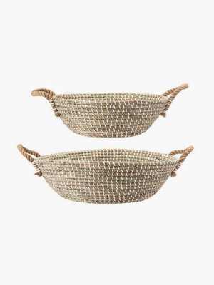 Seagrass Bowls W/ Handles