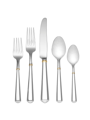 Todd Hill Gold 5-piece Flatware Set