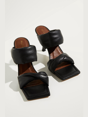 Natasha Puffy Mule Heels