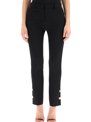 Versace Button Embellished Pants