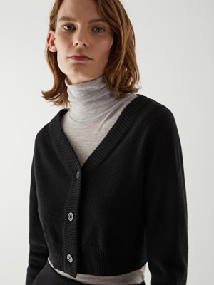 Cropped Cashmere Cardigan