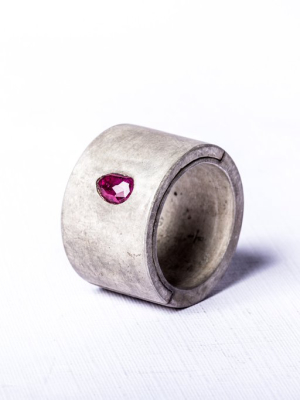 Sistema Ring (0.6 Ct, Single Ruby Slice, 17mm, Da+rub)