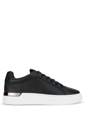 Grftr Black Leather Sneakers