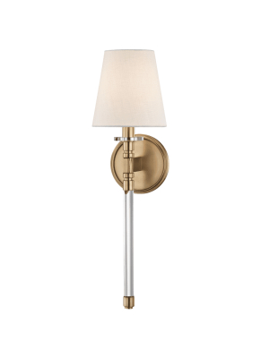 Blixen 1 Light Wall Sconce Aged Brass