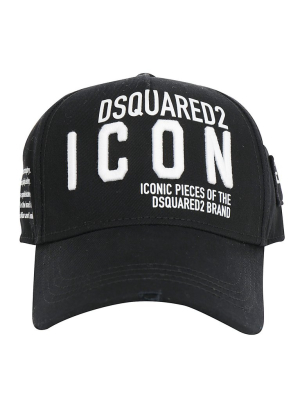 Dsquared2 Logo Embroidered Baseball Cap