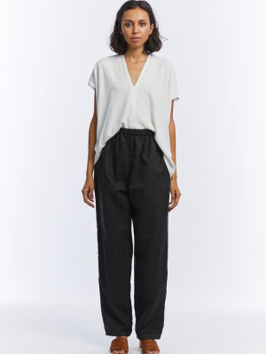 Hadid Pant Black Linen