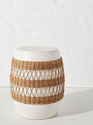 Maggie Rattan-wrapped Stool