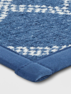 20"x34" Flat Weave Kitchen Rug Blue - Threshold™