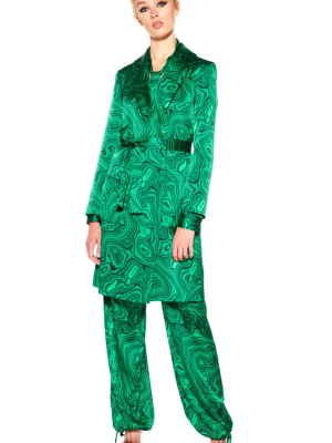 High As A Malachite Wrap Coat