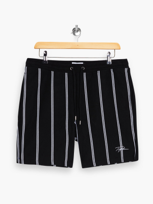 Topman Signature Black Stripe Shorts