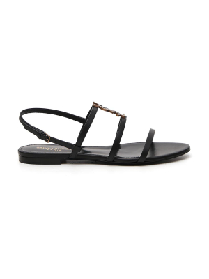 Saint Laurent Cassandra Flat Sandals