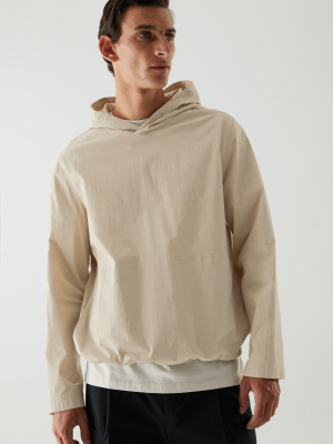 Organic Cotton Poplin Hoodie