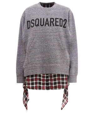 Dsquared2 Layered Logo Print Sweatshirt