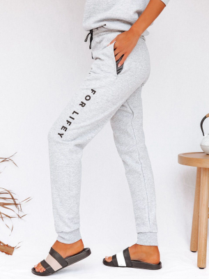 A Wifey For Lifey Cotton Blend Pocketed Joggers - Final Sale