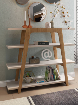 Gowanus Ladder Bookcase - Manhattan Comfort