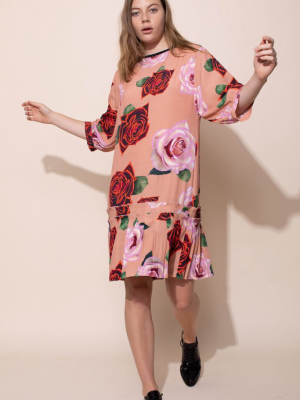 Ceremony T Dress - Electric Roses