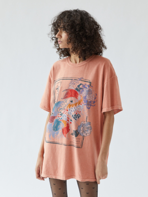 Beauty And Chaos Koi Fish T-shirt Dress