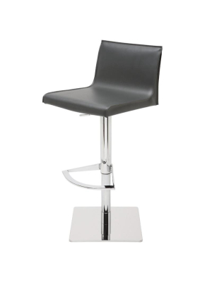 Nuevo Colter Adjustable Stool - Dark Grey