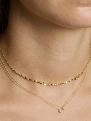 Gold Sparkle Triple Chain Choker Necklace