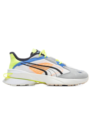 Puma Powerframe Op-1 Tech Abstract - Nimbus Cloud/yellow Alert